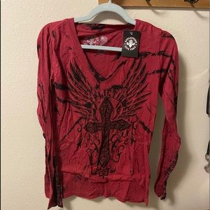 Affliction long sleeve shirt